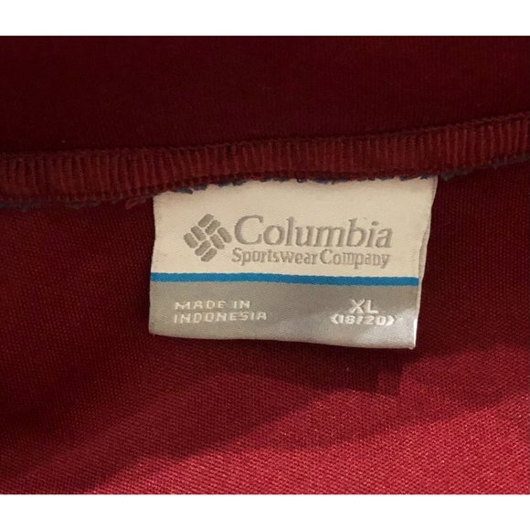Columbia Womens XL Blue & Red Full Zip Chunky Fleece Jacket - Picture 3 of 6